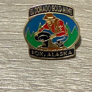 El Dorado Gold Mine Enamel Pin - Fox, Alaska - Multicolor